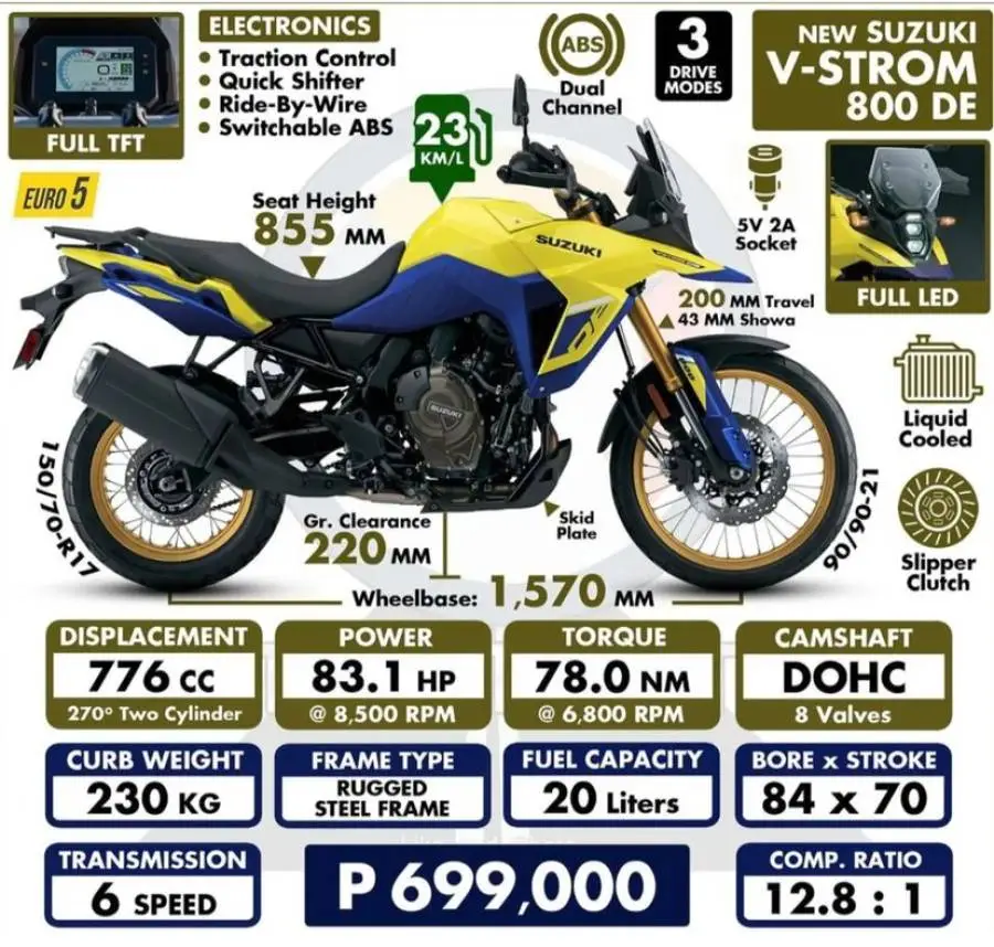 Suzuki, Vstrom 800 DE, 2023