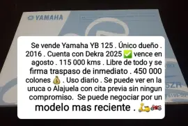 Yamaha, Yb 125 , 2016